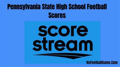 scorestream pa football.